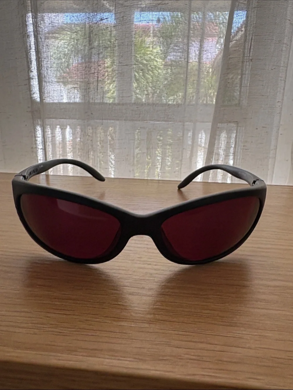 Costa Del Mar Fathom Black Sunglasses with Red Lenses